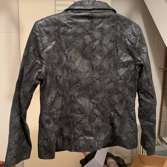 Vintage Iconic Preston of York Genuine Leather 90’s Snake Skin Print Jacket - Picture 11 of 11